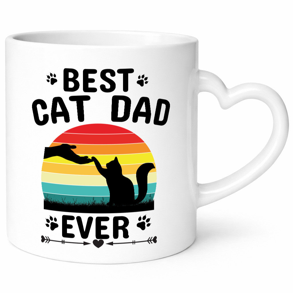 Best Cat Dad Ever lustiger Spruch Geschenk Humor Geschenkidee Tasse
