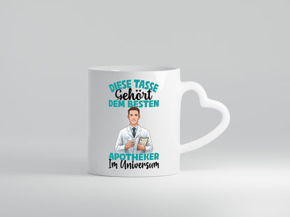 Im Universum: Apotheker | Apotheke Pharmazie Geschenkidee Humor Tasse