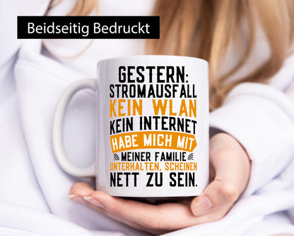 Stromausfall | Hab meine Familie kennengelernt lustig Geschenkidee Geschenk