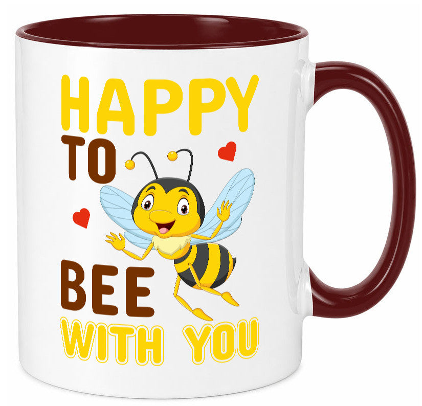 Happy Bee | Beziehung Tasse Freundschaft Bienen Humor Geschenkidee