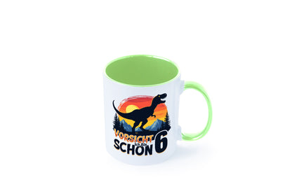 6. Geburtstag | 6 Jahre Dinosaurier Geschenkidee Humor Tasse