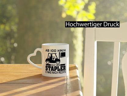 Mein Stapler zieht nach rechts | Staplerfahrer lustiger Spruch Geschenk Humor