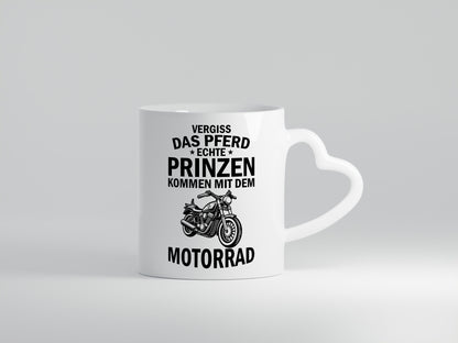 Vergiss das Pferd echte Prinzen kommen mit dem Motorrad v2 Geschenkidee Humor