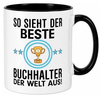 Bester Buchhalter | Büro Kollegen Beruf Geschenk Arbeit lustiger Spruch Tasse