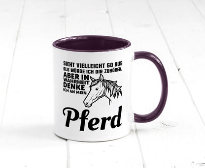 Pferde Spruch | Reiterin Tasse Pferdesport Reiten Humor Geschenkidee