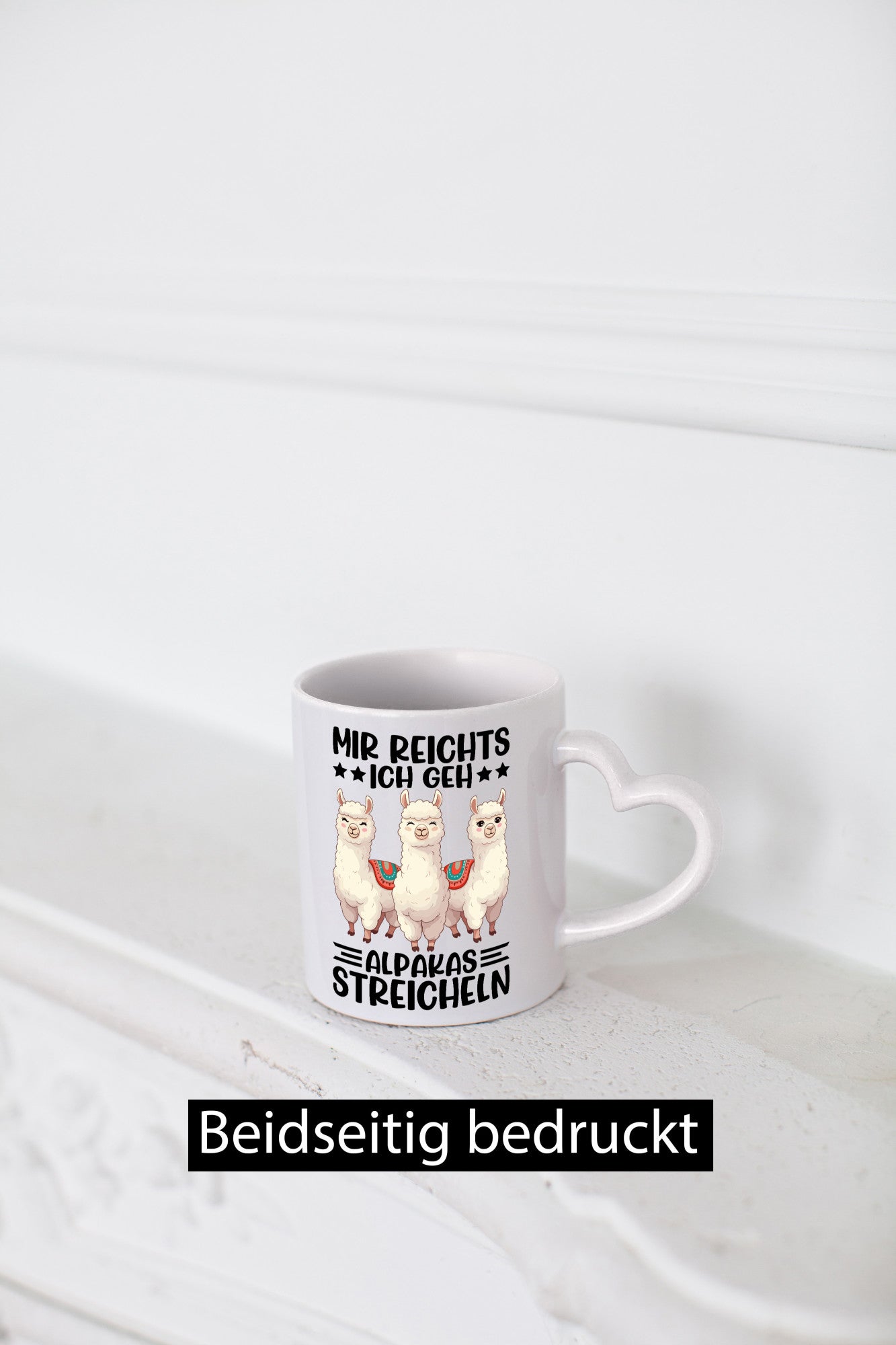 Alpakas Streicheln | Lama Mädchen lustig Humor Geschenkidee Geschenk Tasse