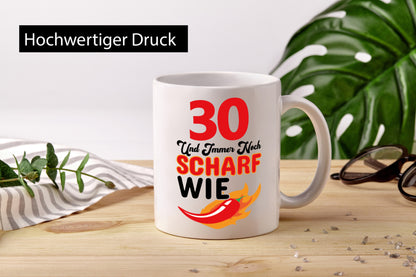 Ich bin Scharf lustig Humor Geschenkidee Geschenk Tasse