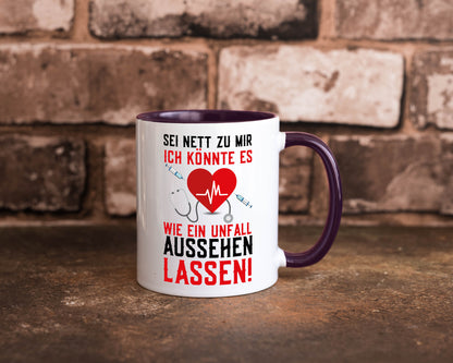 Sei nett zu mir | Krankenschwester Arzt Klinik Spritze v2 lustig Humor