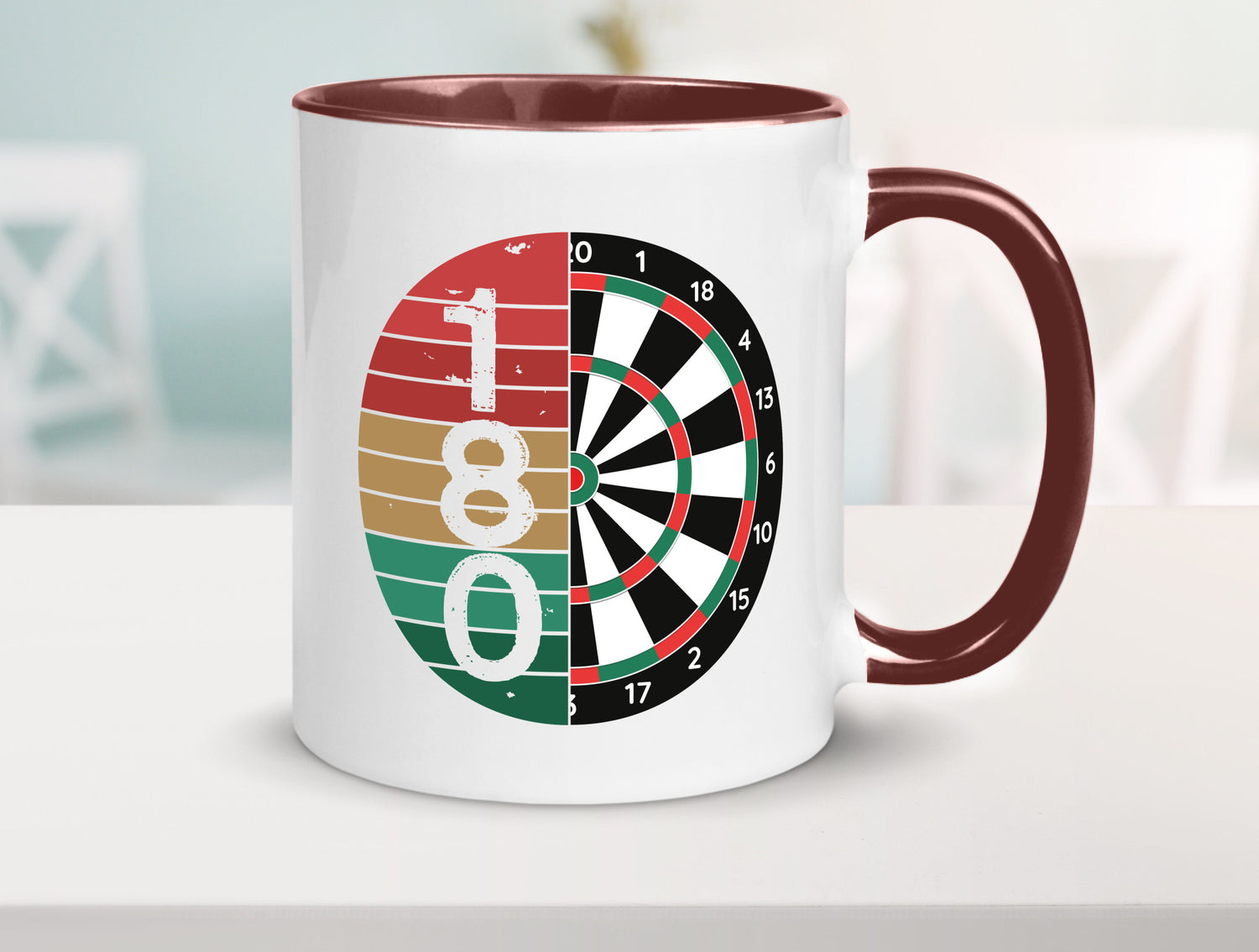 Dartsboard | Retro Dartspieler Kollege Freunde Geschenkidee Arbeit Kollegen