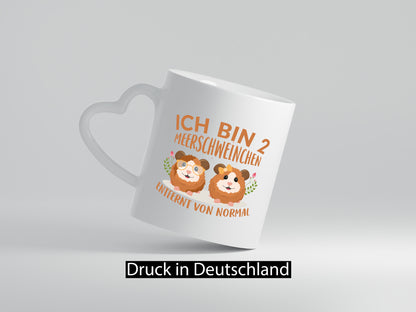 Zwei Meerschweinchen | Tierfreund Tasse Tier Liebe lustig Tierliebhaber Humor