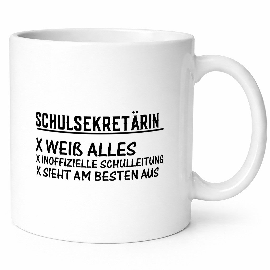 Schulsekretärin weiß alles | Schule sieht am besten aus lustiger Spruch