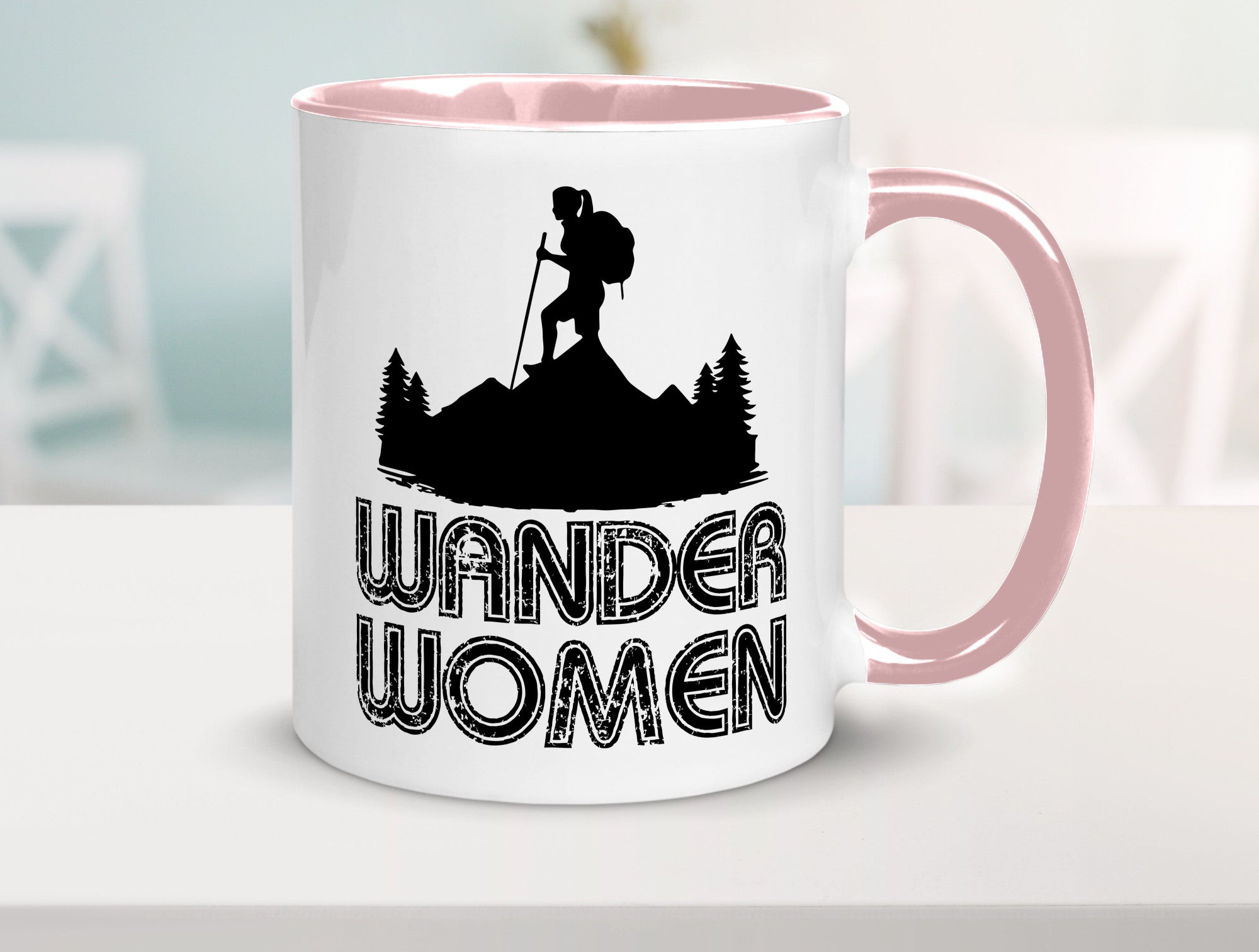 Wander Woman | Wandern Berge Geschenk Familie Geschenkidee lustiger Spruch Tasse