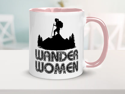 Wander Woman | Wandern Berge Geschenk Familie Geschenkidee lustiger Spruch Tasse