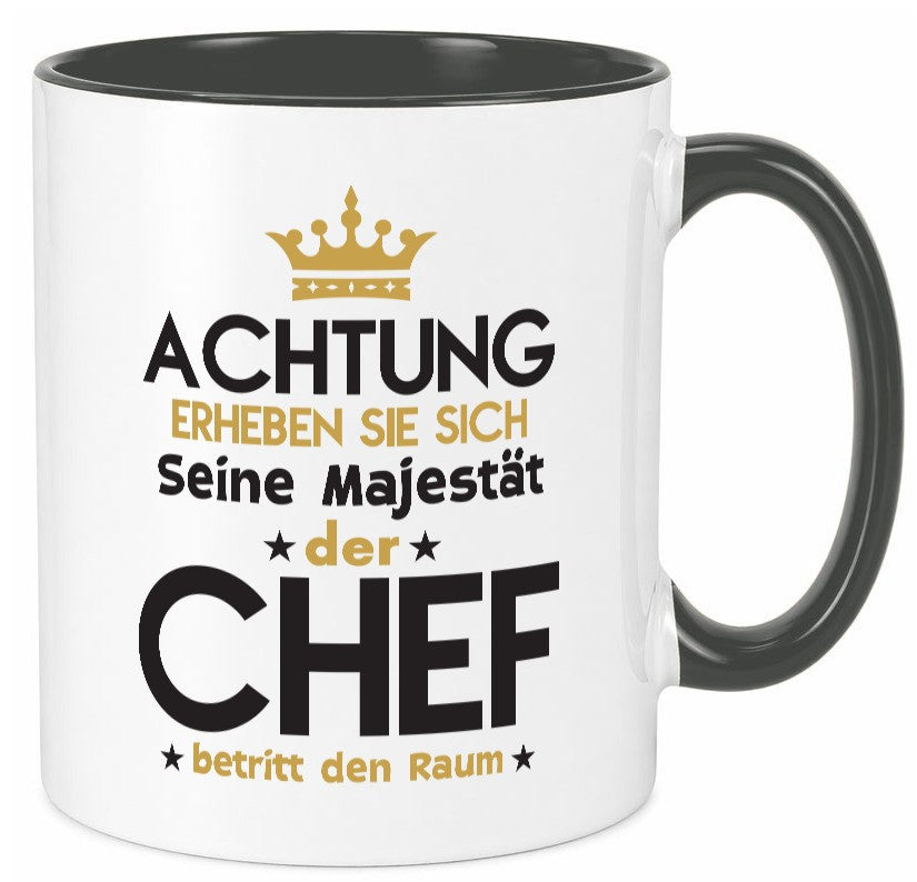 Seine Majestät Chef | Führungskraft Vorgesetzter Geschenk Arbeit Kollegen Büro Tasse