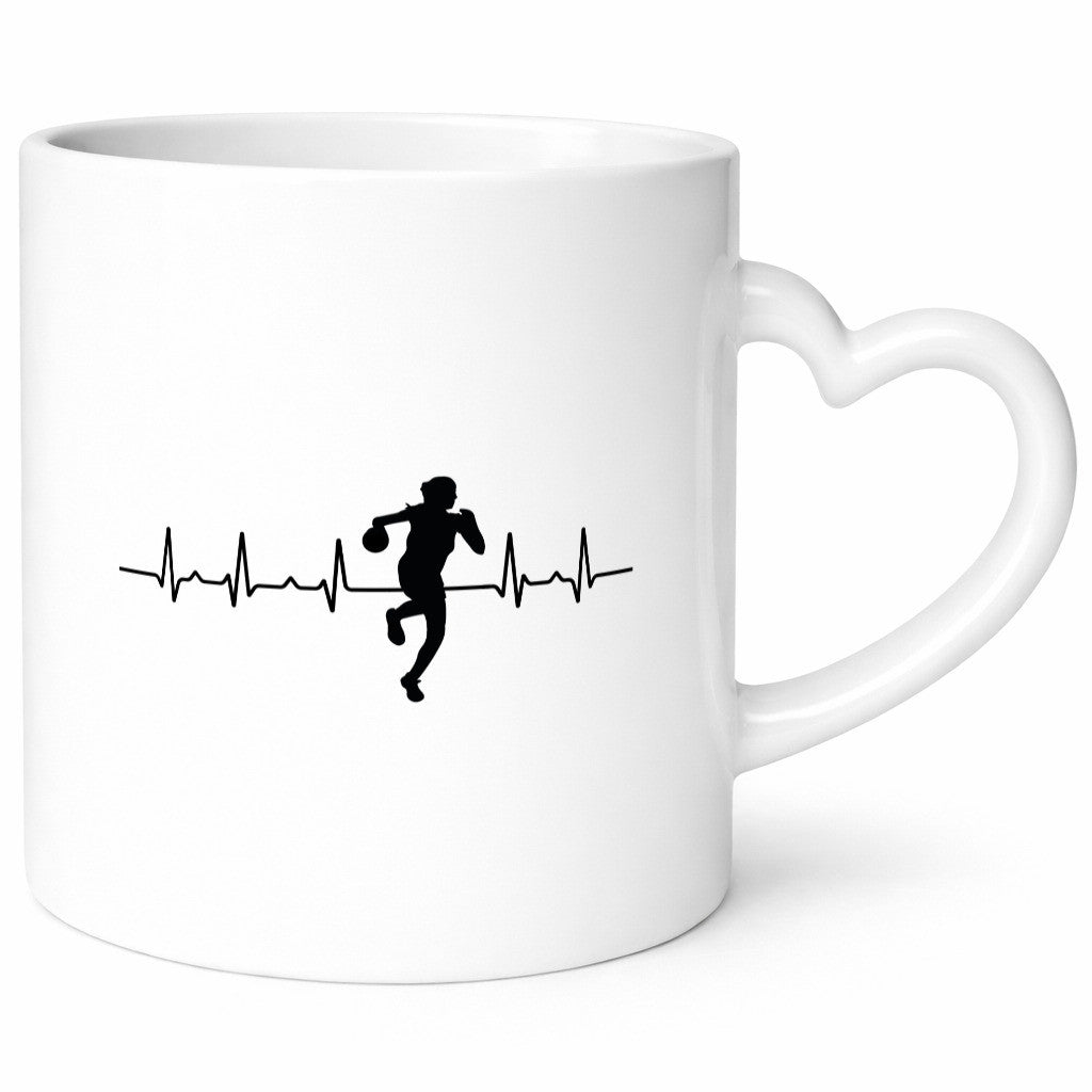 Handball Herzschlag | Verein Sport Handballerin Geschenk Humor Geschenkidee
