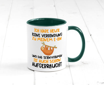 Tatenvolumen aufgebraucht | Spruch Humor Faultier Tierliebhaber Geschenkidee