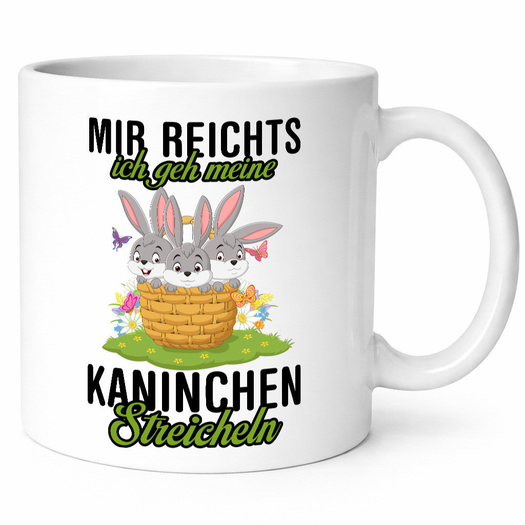 Ich geh meine Kaninchen streicheln | Hasen Geschenkidee Humor Tasse