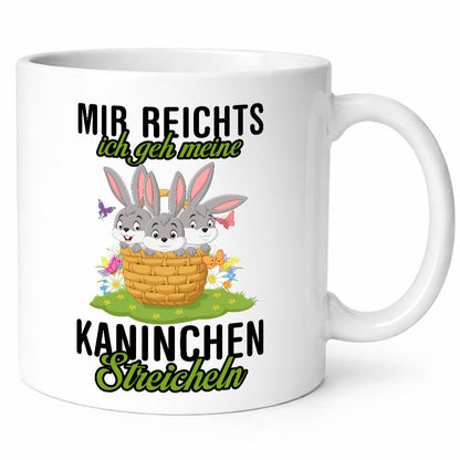 Ich geh meine Kaninchen streicheln | Hasen Geschenkidee Humor Tasse