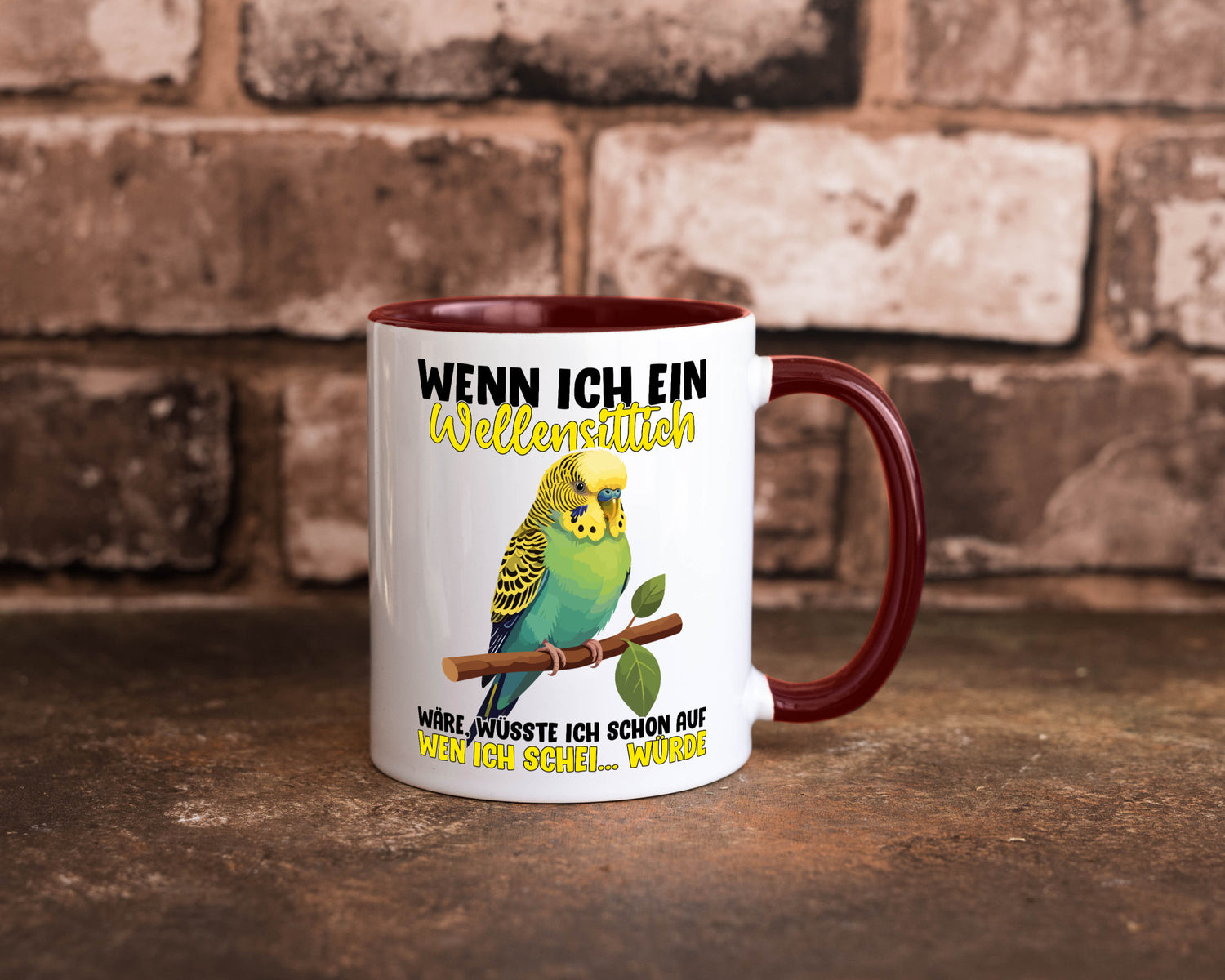 Wellensittich | Vogelbesitzer Humor Geschenkidee Tasse