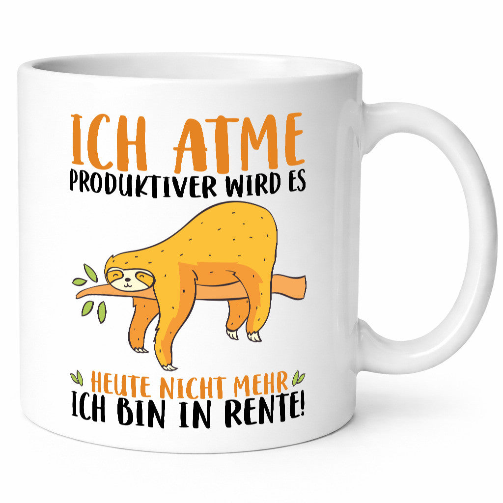 Ich bin in Rente! | Faultier Produktiv Ruhestand Humor Jubiläum Geschenkidee