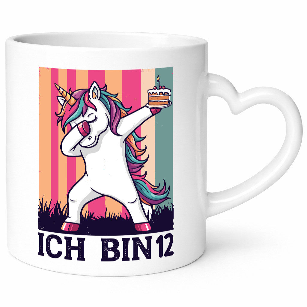 12 Geburtstag | Einhorn Damping Mädchen lustig Geschenkidee Geschenk Tasse