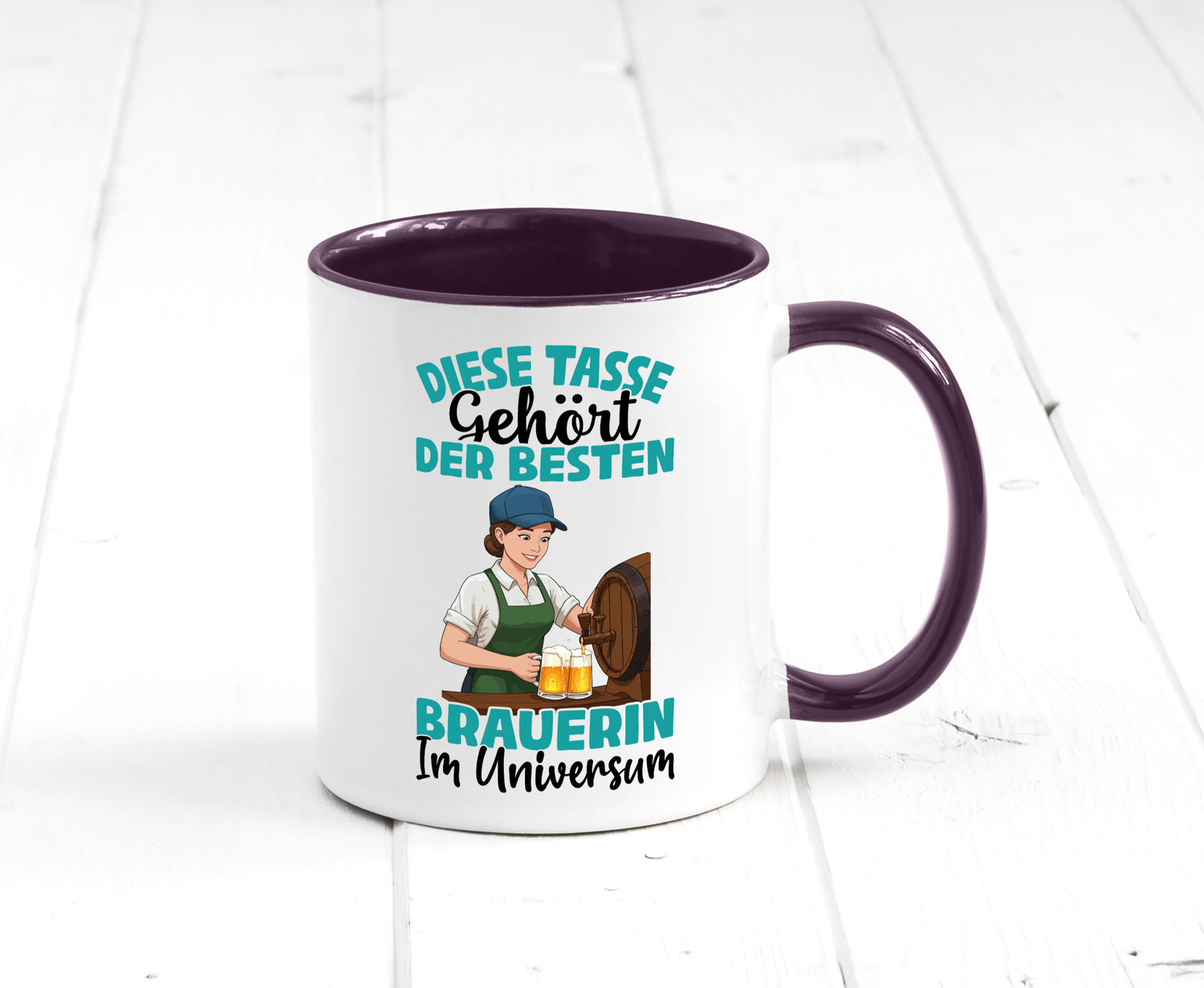Im Universum: Brauerin | Bier Brauerei lustiger Spruch Geschenk Humor