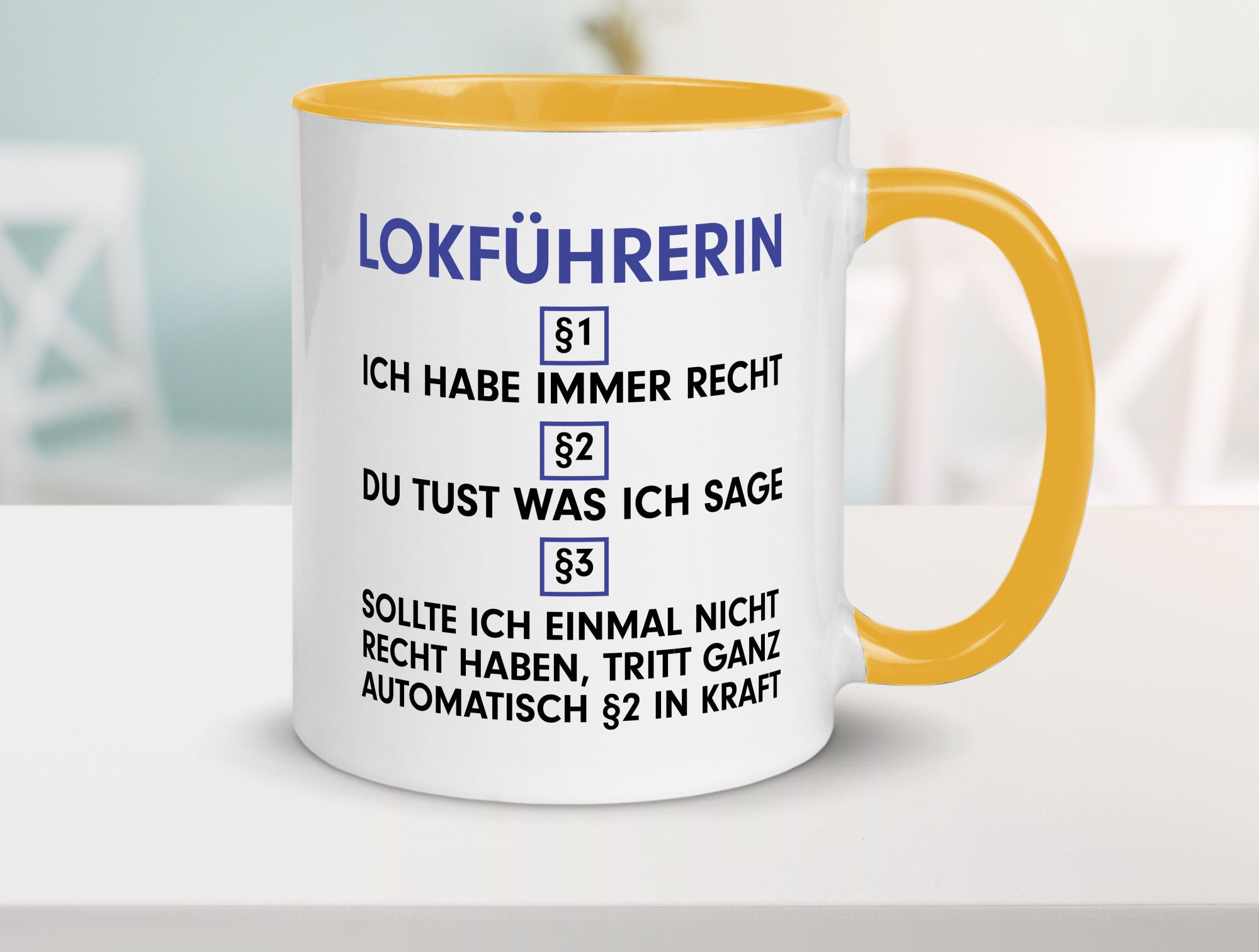 Ich habe immer Recht Lokführerin | Zug Beruf Geschenk Arbeit Kollegen Büro