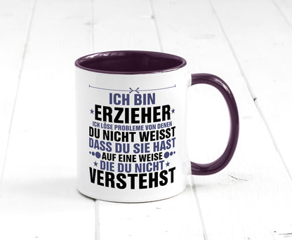 Löse Probleme: Erzieher | Pädagoge Schule v2 lustiger Spruch Geschenk Humor