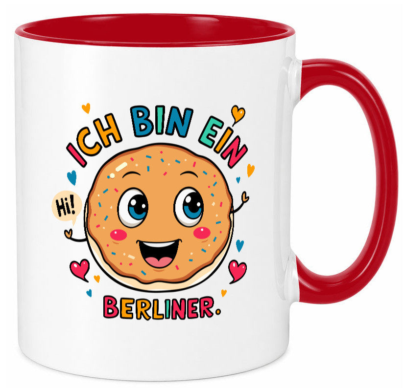 Ich bin ein Berliner | Krapfen Pfannkuchen Humor Geschenkidee Tasse