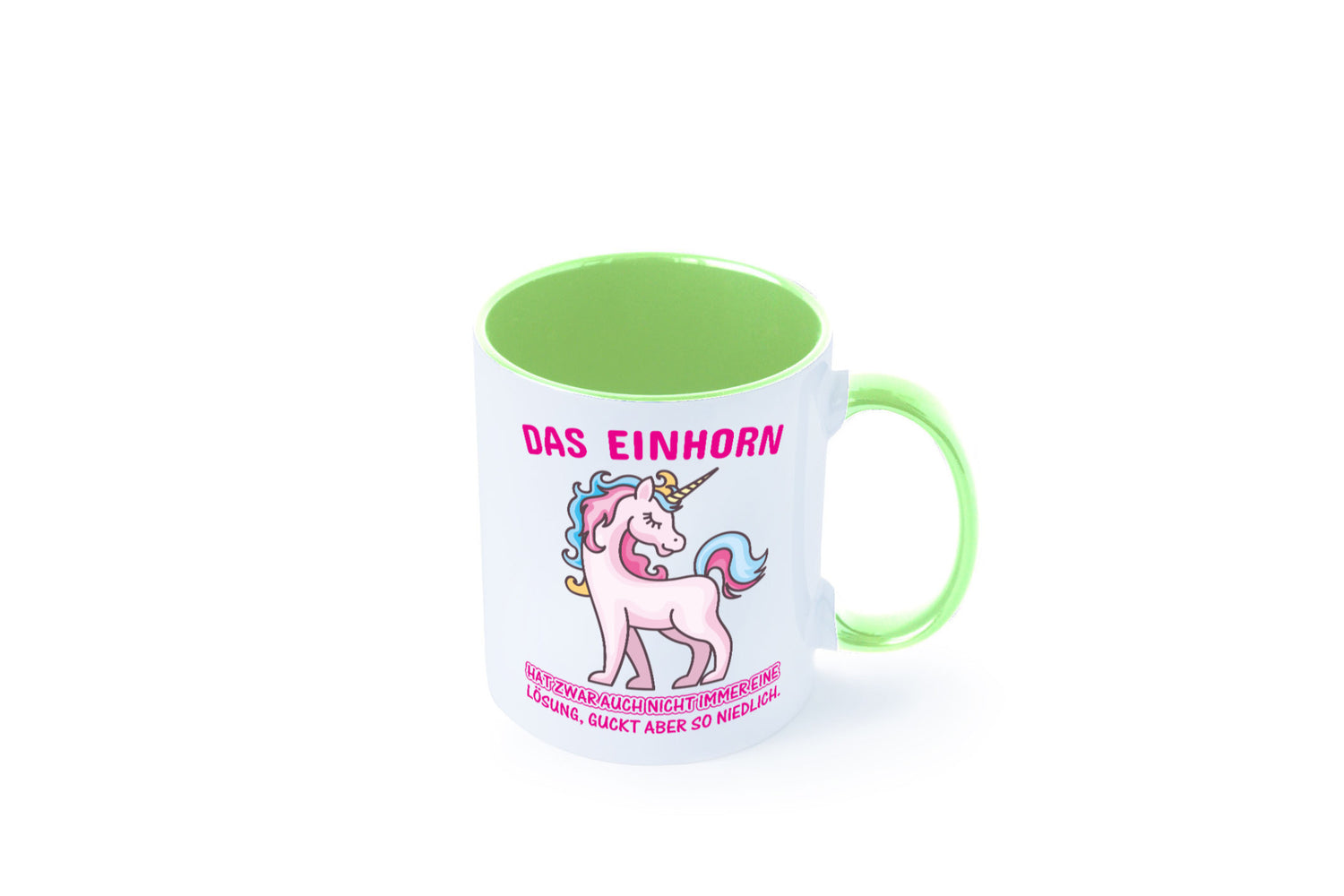 Niedliches Einhorn | lustige Tasse Frauen Mädchen lustiger Spruch Geschenk
