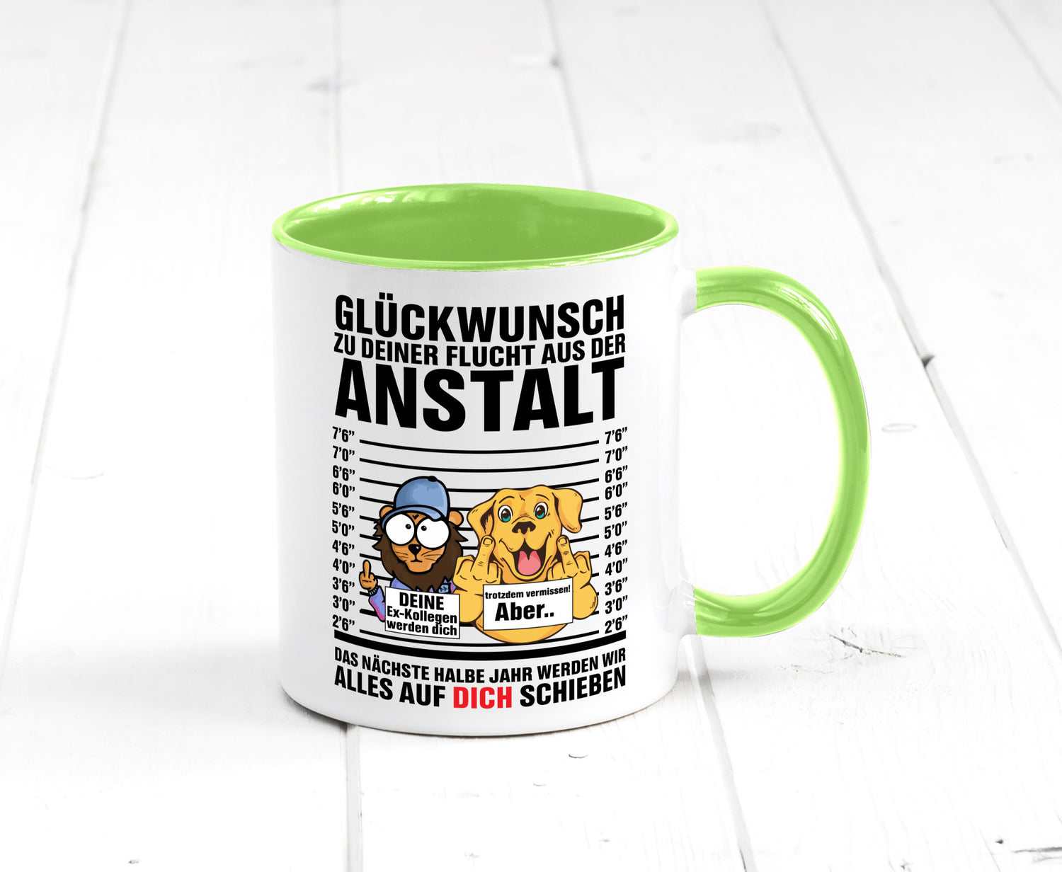 Glückwunsch zu deiner Flucht | Abschiedgeschenk v3 Geschenk Humor Geschenkidee