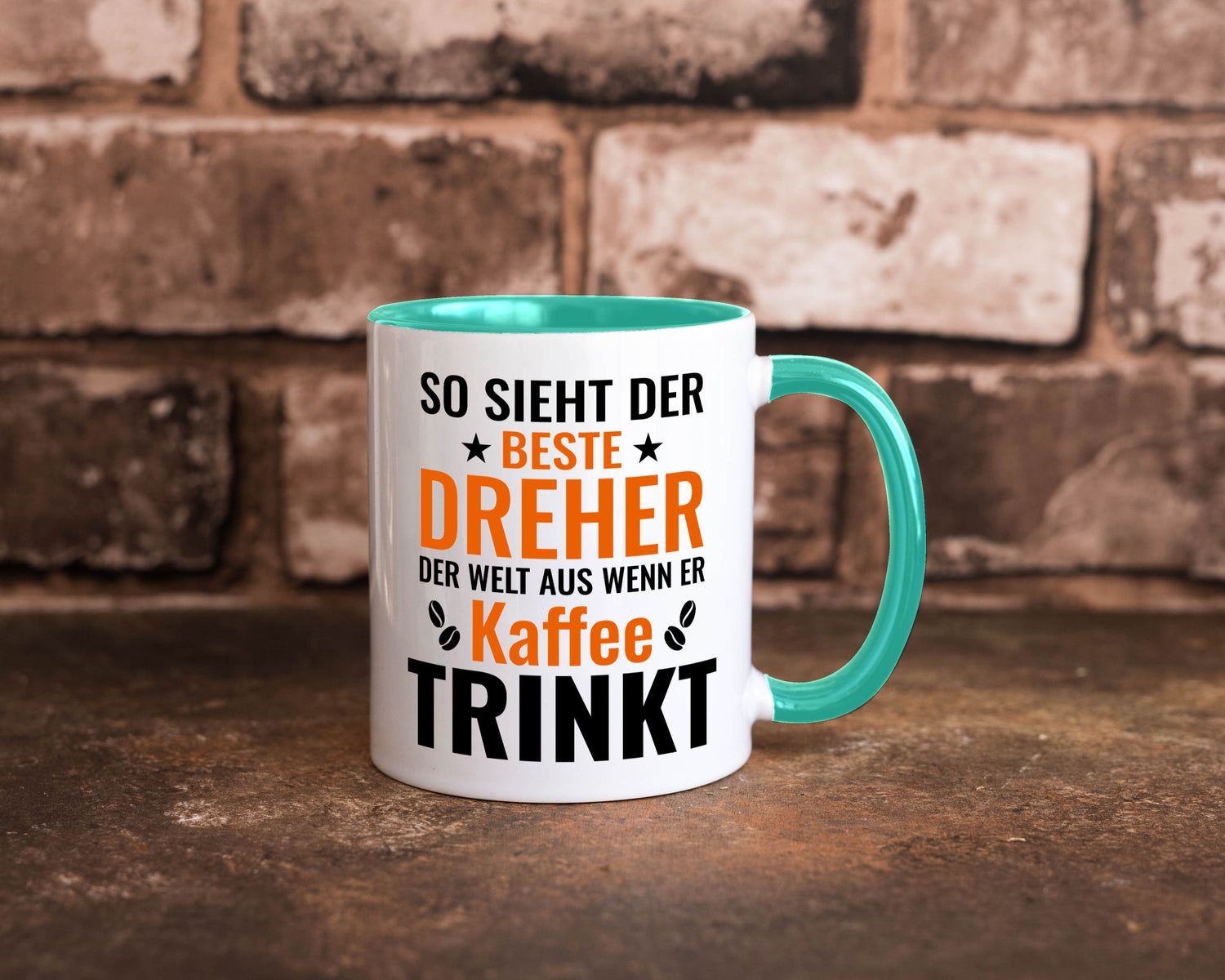 Kaffee trinkt: Dreher | Fräser Geschenkidee Humor Tasse