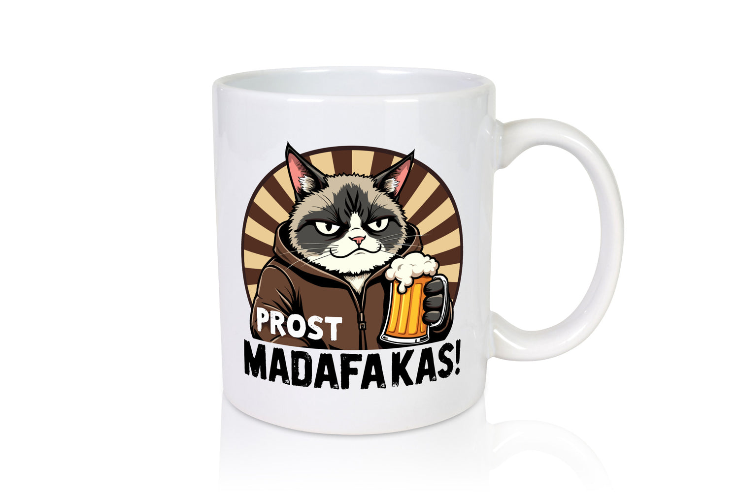 Prost Madafakas | Biertinker Böse Katze Geschenk Tierliebhaber Humor lustiger
