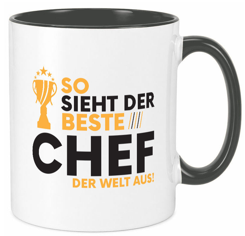 Der Weltbeste Chef | Führungskraft Vorgesetzter lustig Arbeit Kollegen Büro Tasse