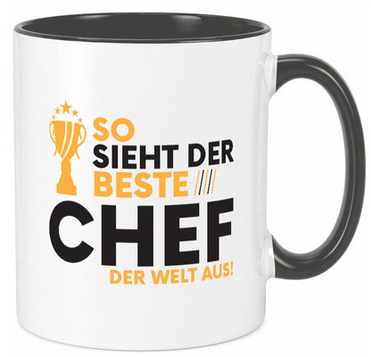 Der Weltbeste Chef | Führungskraft Vorgesetzter lustig Arbeit Kollegen Büro Tasse
