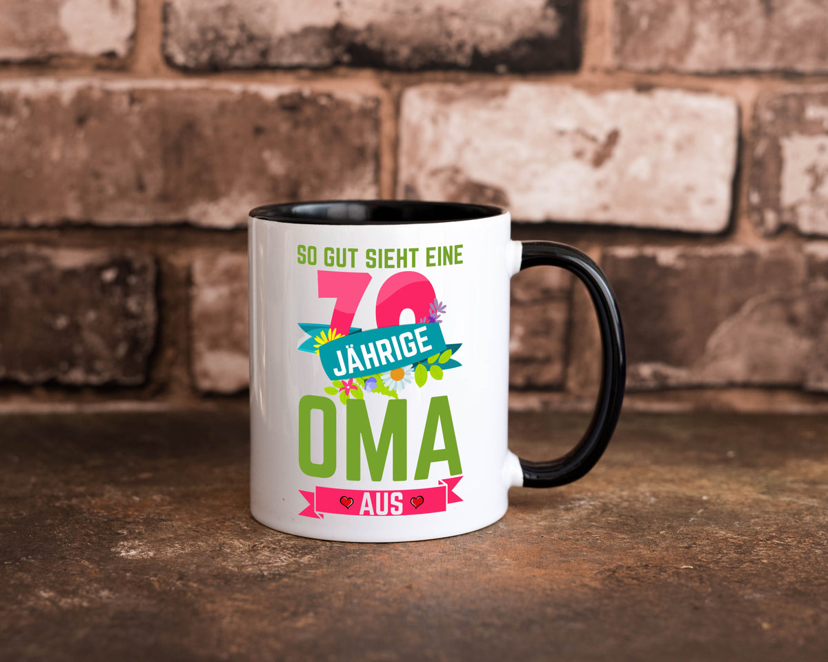 70. Geburtstag | 70 Jährige Oma Großmutter Geschenkidee Familie Humor Tasse
