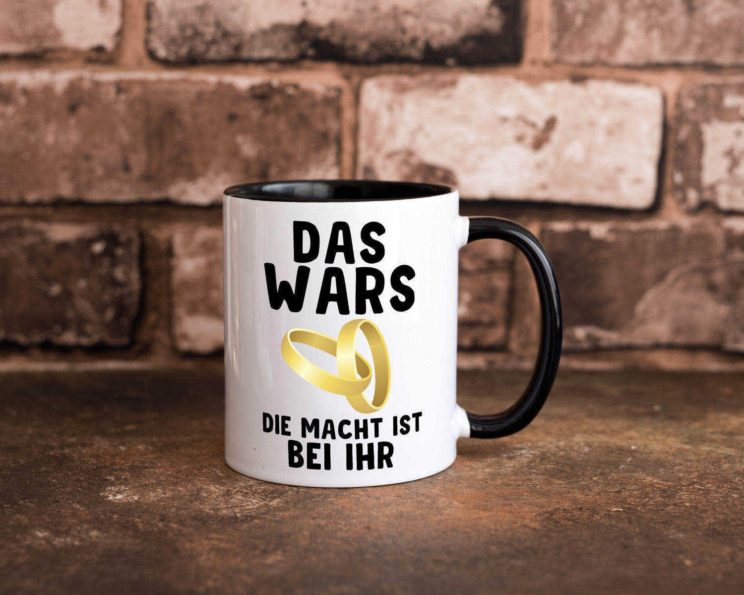 Die macht ist bei ihr | Hochzeit Tasse Ehemann Ehe Geschenk Humor Geschenkidee