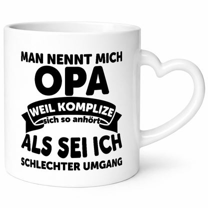 Nenn mich Opa, Komplize schlechter Umgang | Opa Witz Geschenk Familie