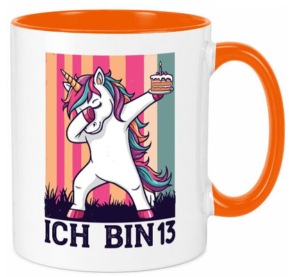 13 Geburtstag | Einhorn Damping Mädchen Geschenkidee Humor Tasse