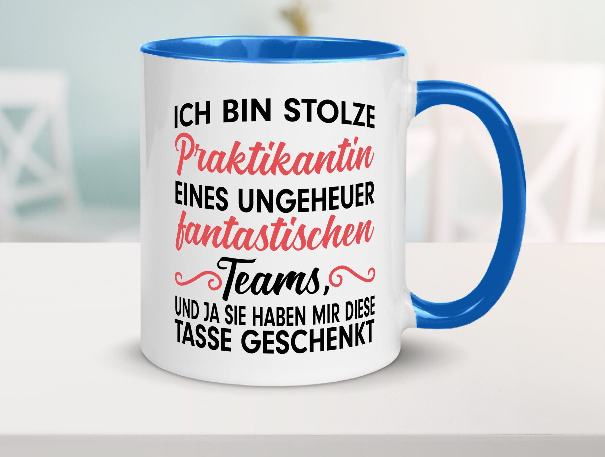 Stolze Praktikantin | Arbeitswelt Tasse Praktikum Geschenk Arbeit Kollegen Büro