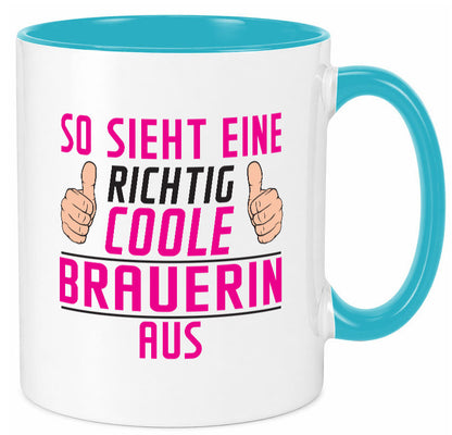 Richtig Coole Brauerin | Bier Brauerei Geschenk Humor Geschenkidee lustiger