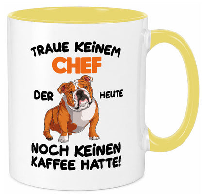 Traue keinem Chef lustiger Spruch Geschenk Arbeit Kollegen Büro Tasse