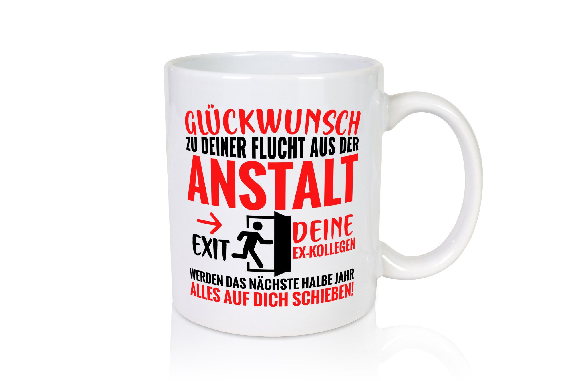 Glückwunsch zur Flucht | Abschied Arbeitskollegen Humor Arbeit Kollegen Büro