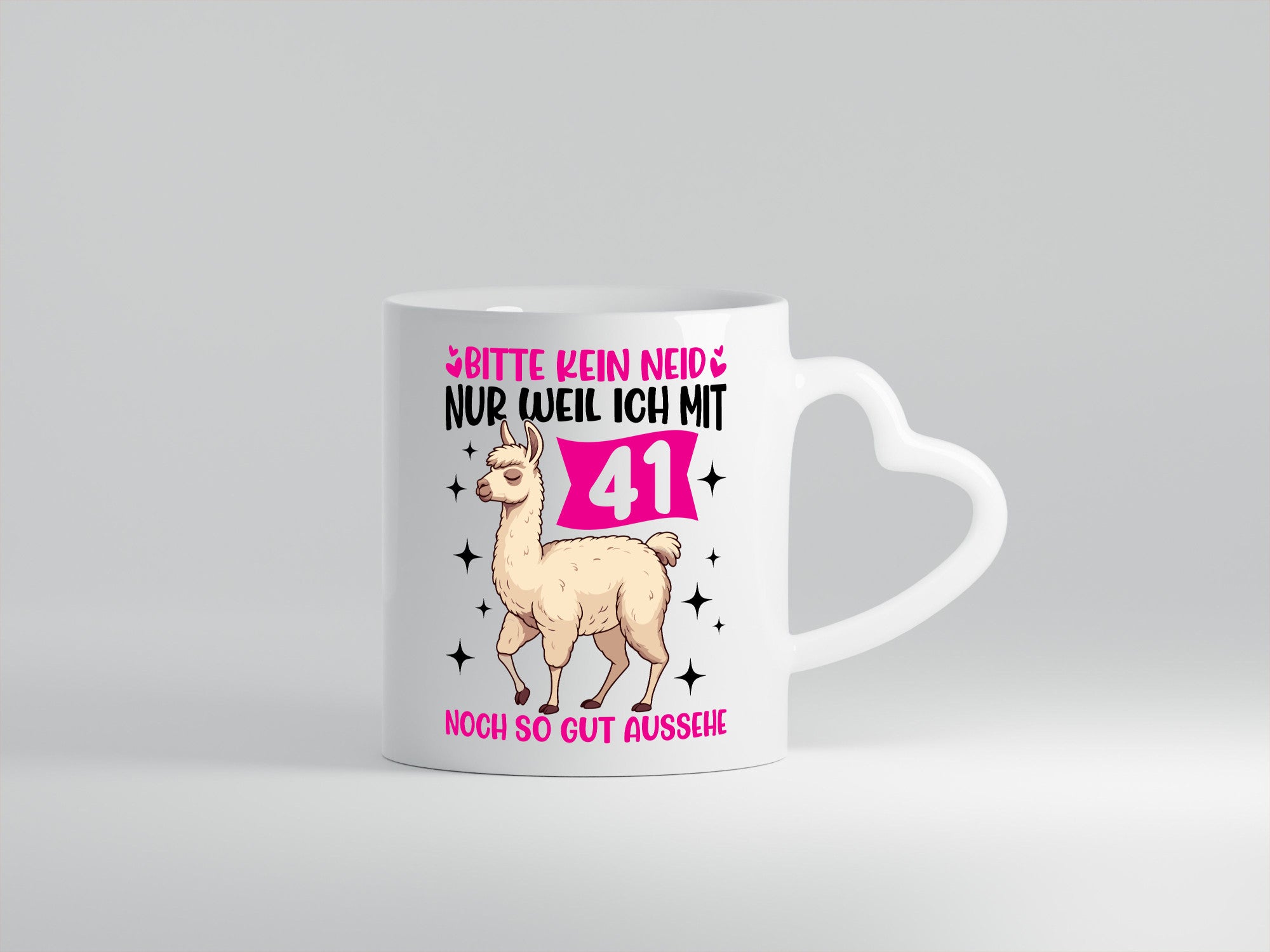 41. Geburtstag | 41 Jahre Lama gut aussehen Geschenkidee Humor Tasse
