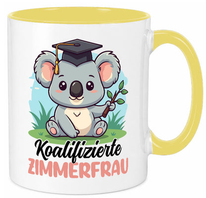 Koalifizierte Zimmerfrau| Holzbau | Handwerkerin lustiger Spruch Geschenk Humor