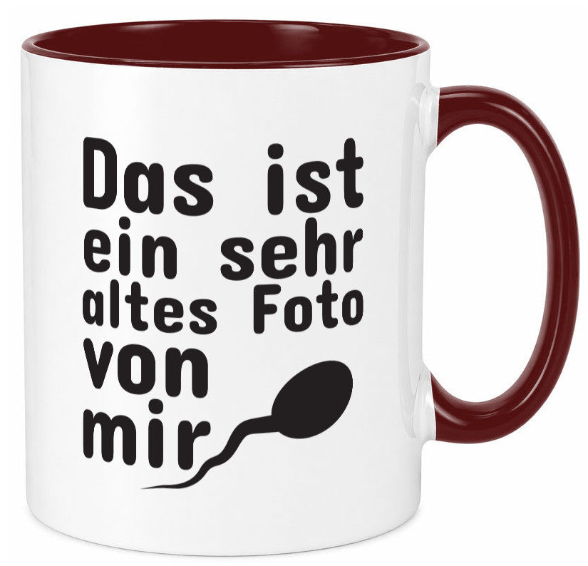 Sehr altes Foto von mir | lustige Tasse Männer Humor Geschenk Geschenkidee