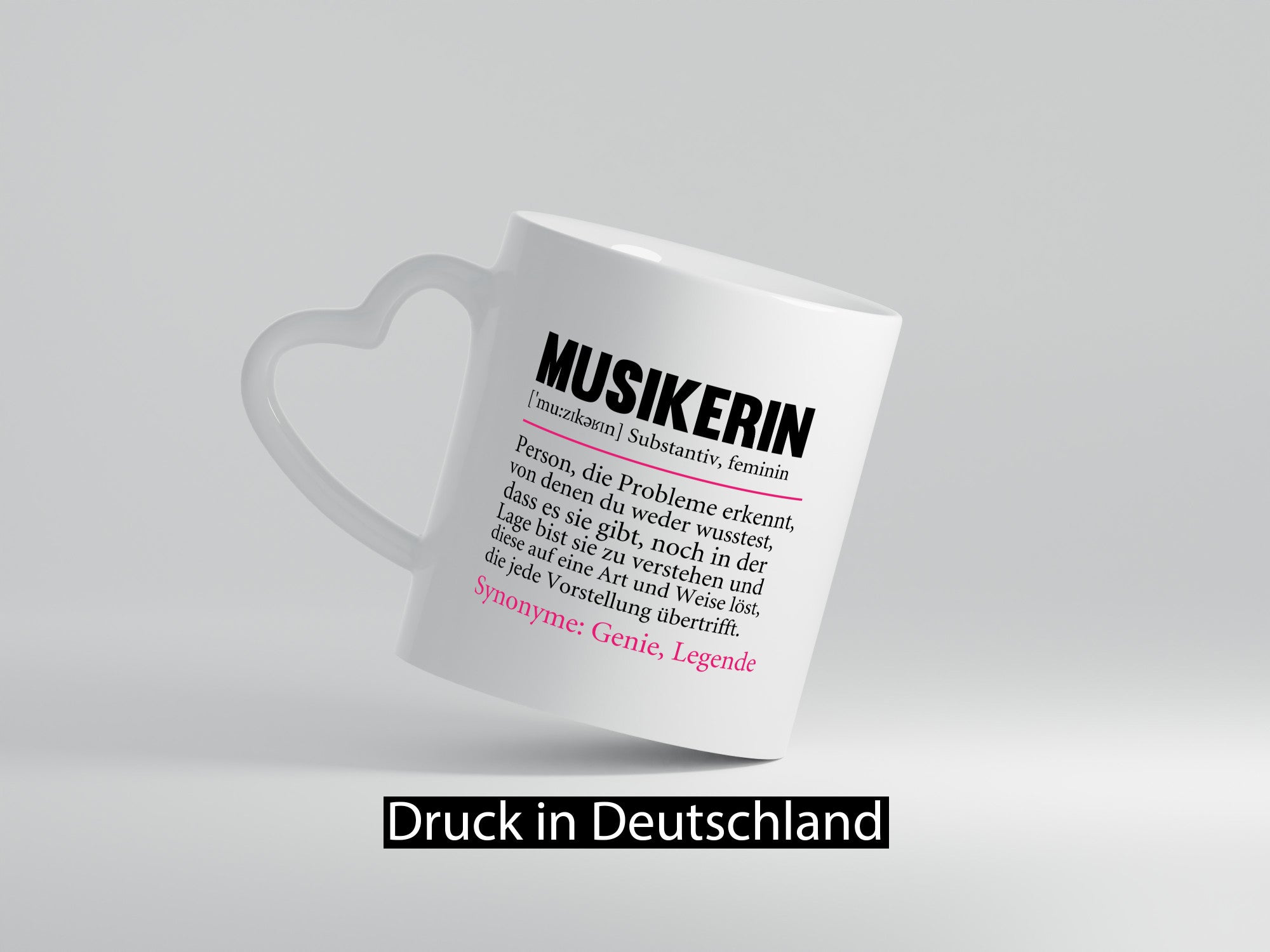 Musikerin | Spruch Musik Musikantin Humor v2 Geschenkidee Tasse