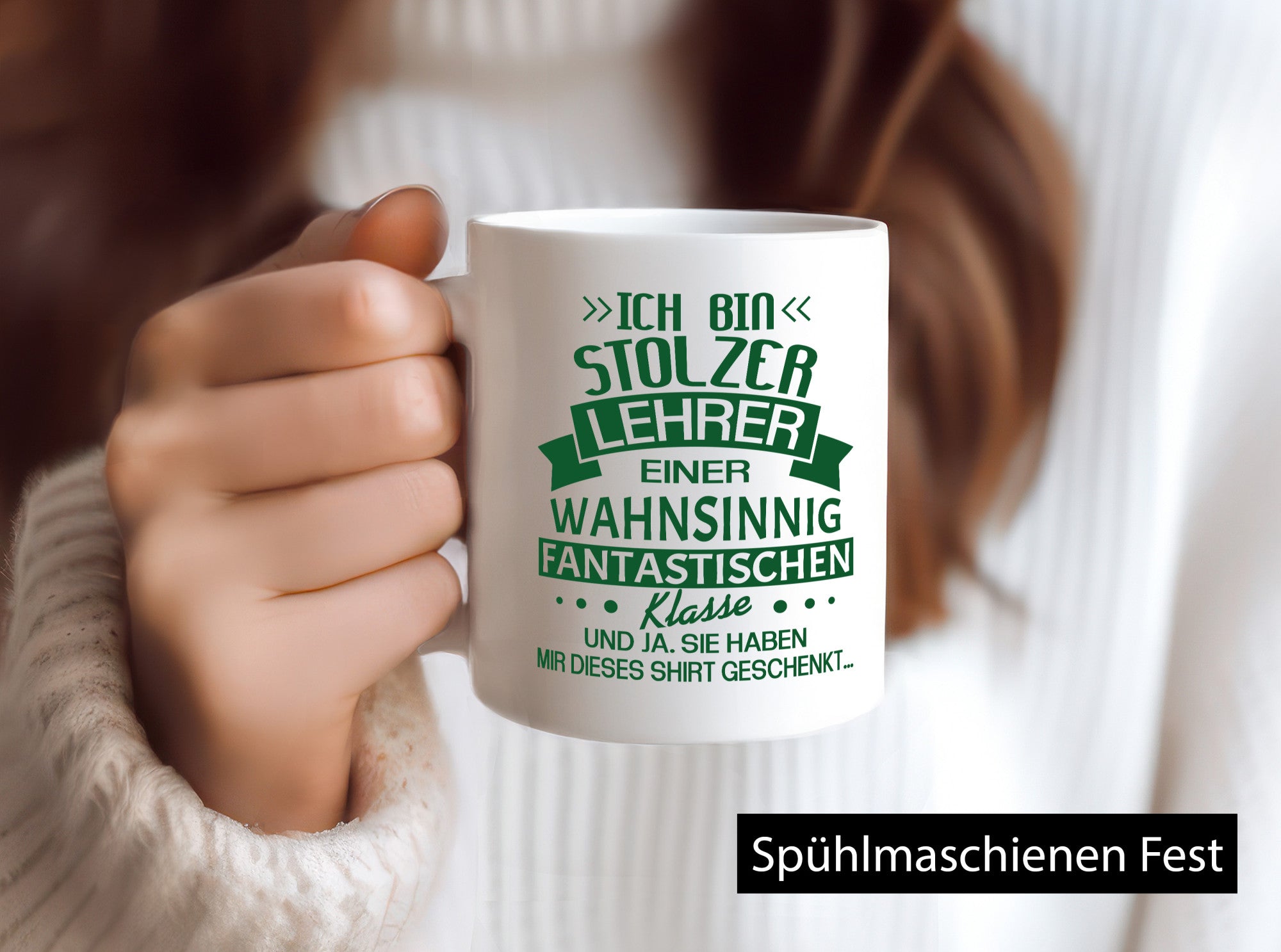 Stolzer Lehrer einer fantastischen Klasse | Pünktchen Humor Geschenkidee Tasse