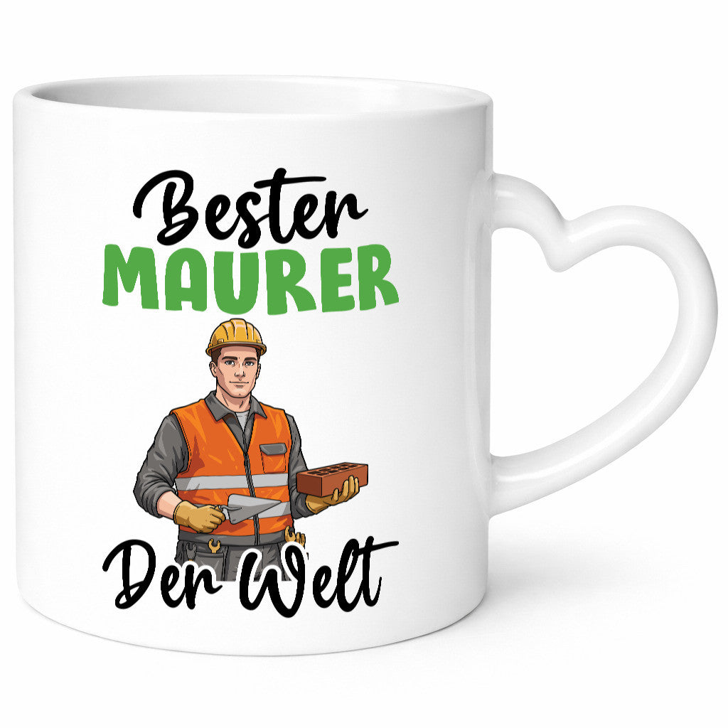 Bester Maurer | Bau Handwerker v2 Humor Geschenkidee Tasse