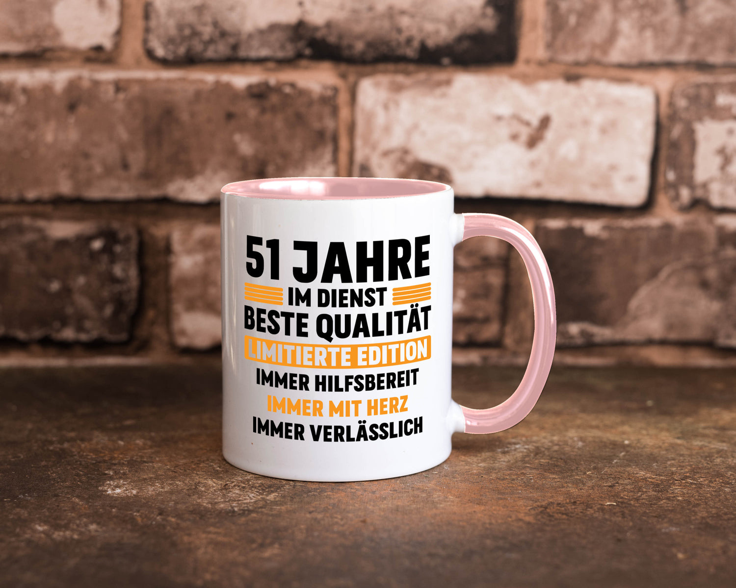 51 Jahre im Dienst | Jubiläum Arbeit lustiger Spruch Geschenk Kollegen Büro
